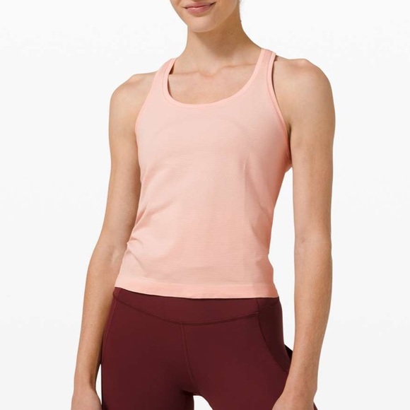 lululemon athletica Tops - Lululemon Swiftly Tech Racerback 2.0 *Race Length Pink Mist W1CN3S